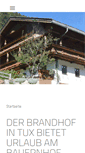 Mobile Screenshot of brandhof-tux.at